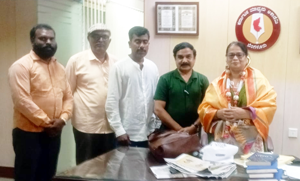 ಕರ್ನಾಟಕ ಮಾಧ್ಯಮ ಪತ್ರಕರ್ತರ ಸಂಘದಿಂದ ಮಾಧ್ಯಮ ಅಕಾಡೆಮಿ ಅಧ್ಯಕ್ಷರ ಭೇಟಿ