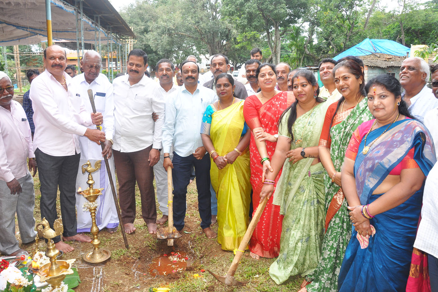ಅಜಾದ್ ಪಾರ್ಕ್ ಗಣಪತಿ ಪೆಂಡಾಲ್ಗೆ ಭೂಮಿಪೂಜೆ